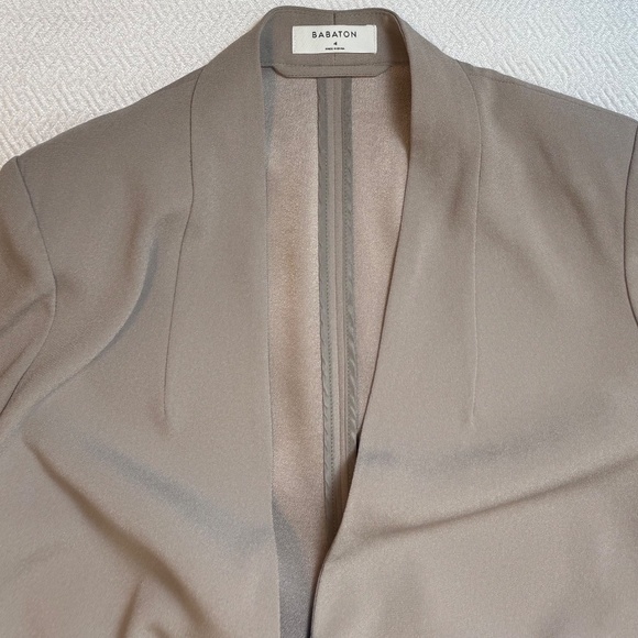 Aritzia Babaton Power Hip Blazer, Taupe, Size 4 - Picture 7 of 11